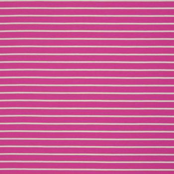 Baumwolljersey Isa Streifen Pink/Weiß  by Swafing